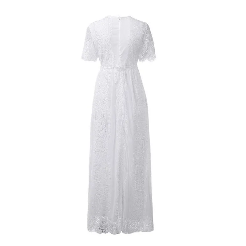 Boho Dress - White Lace