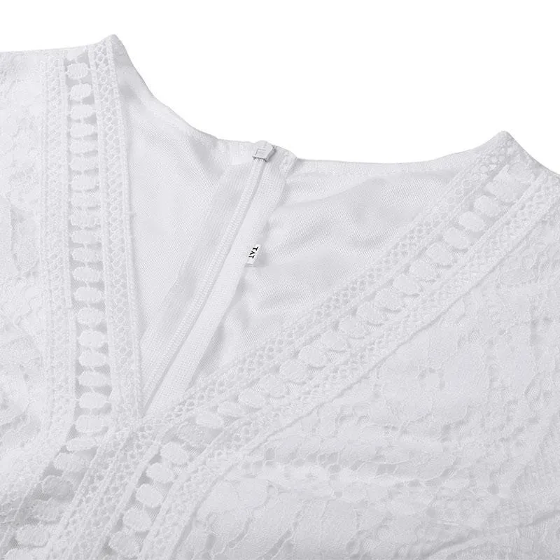 Boho Dress - White Lace
