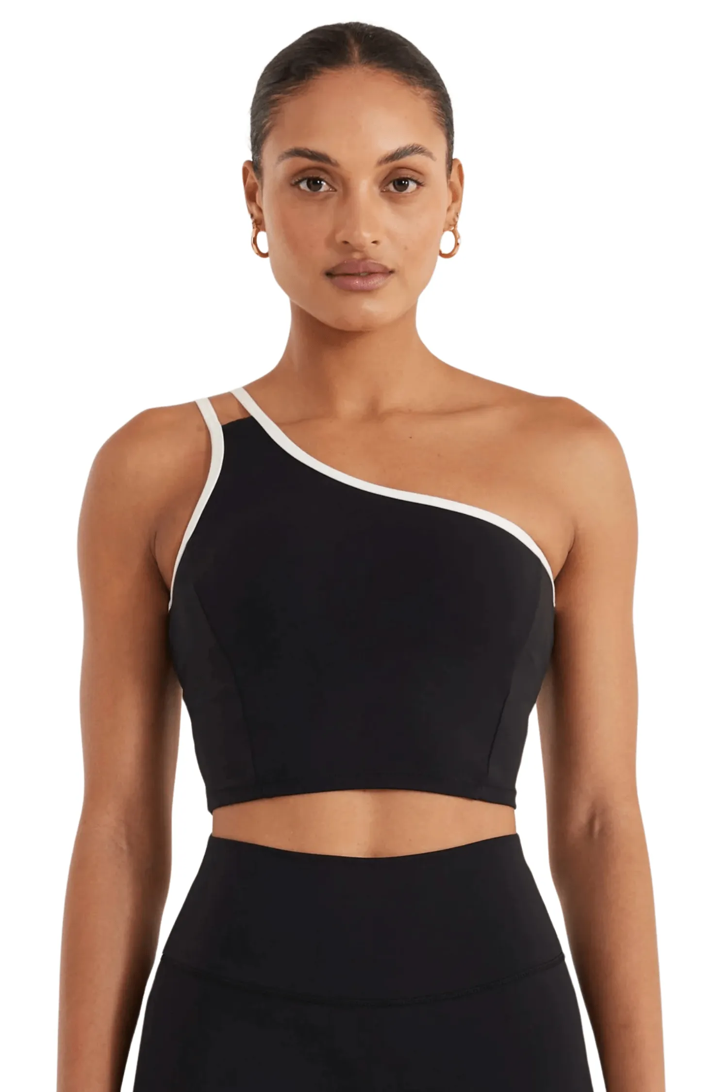 Contrast One Shoulder Tank