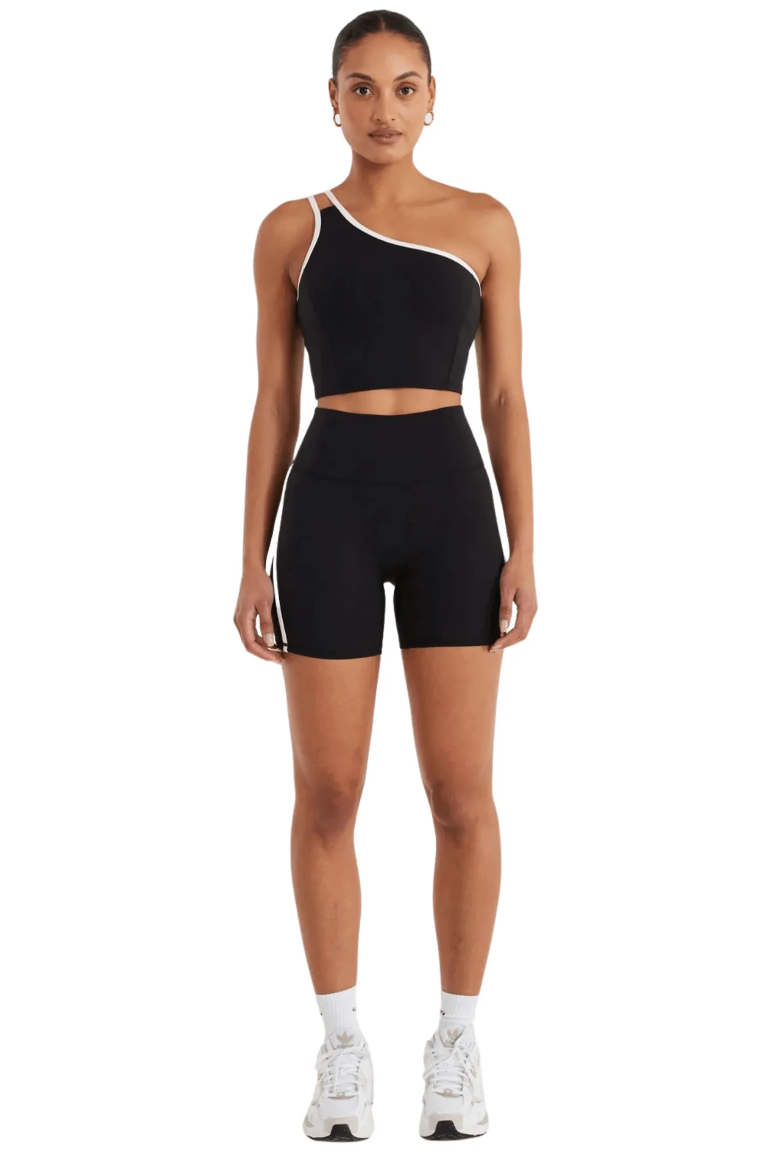 Contrast One Shoulder Tank