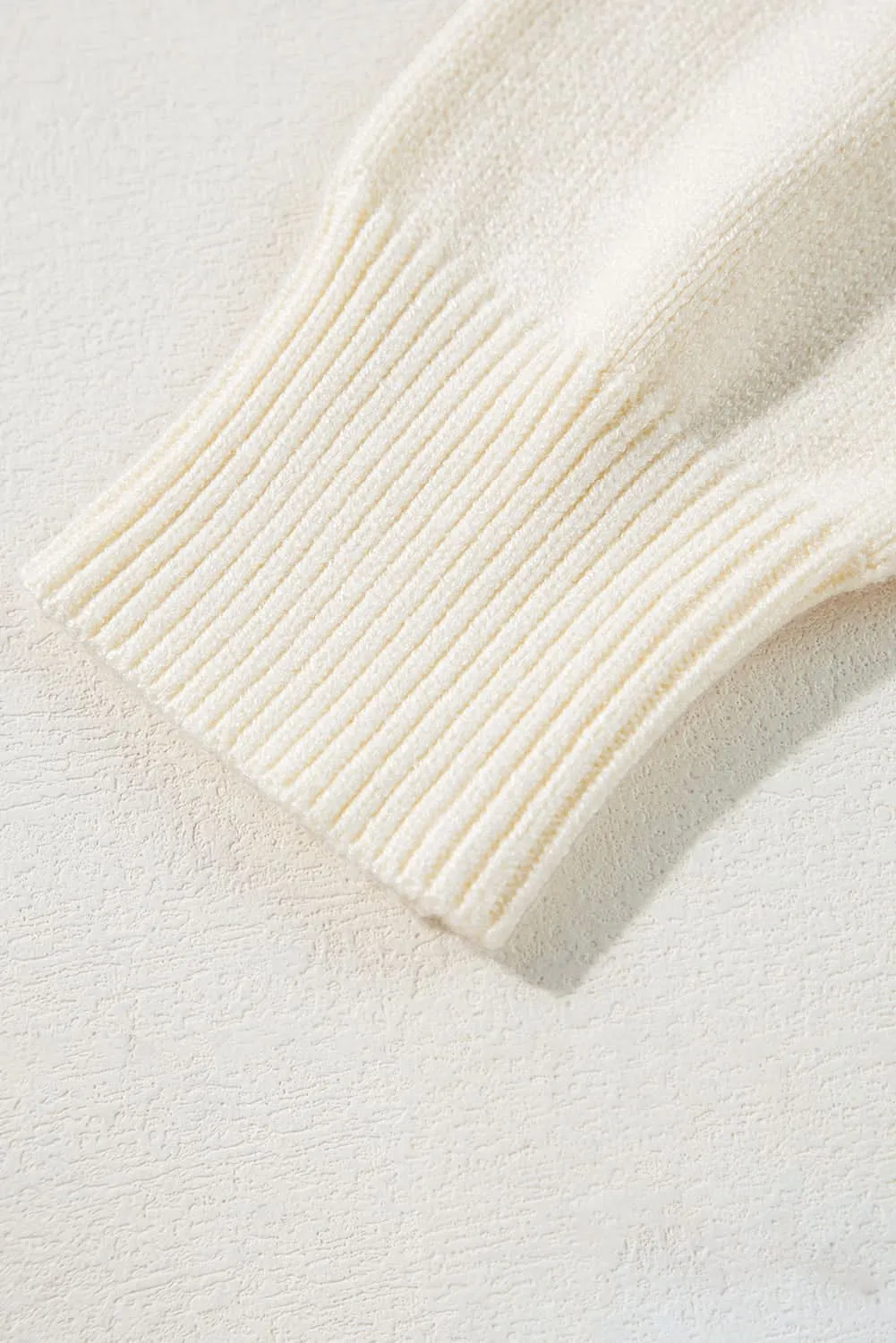 Cozy apricot "Boo" sweater