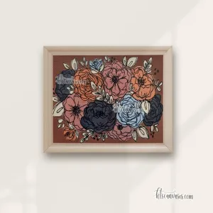 Cozy Florals Art Print