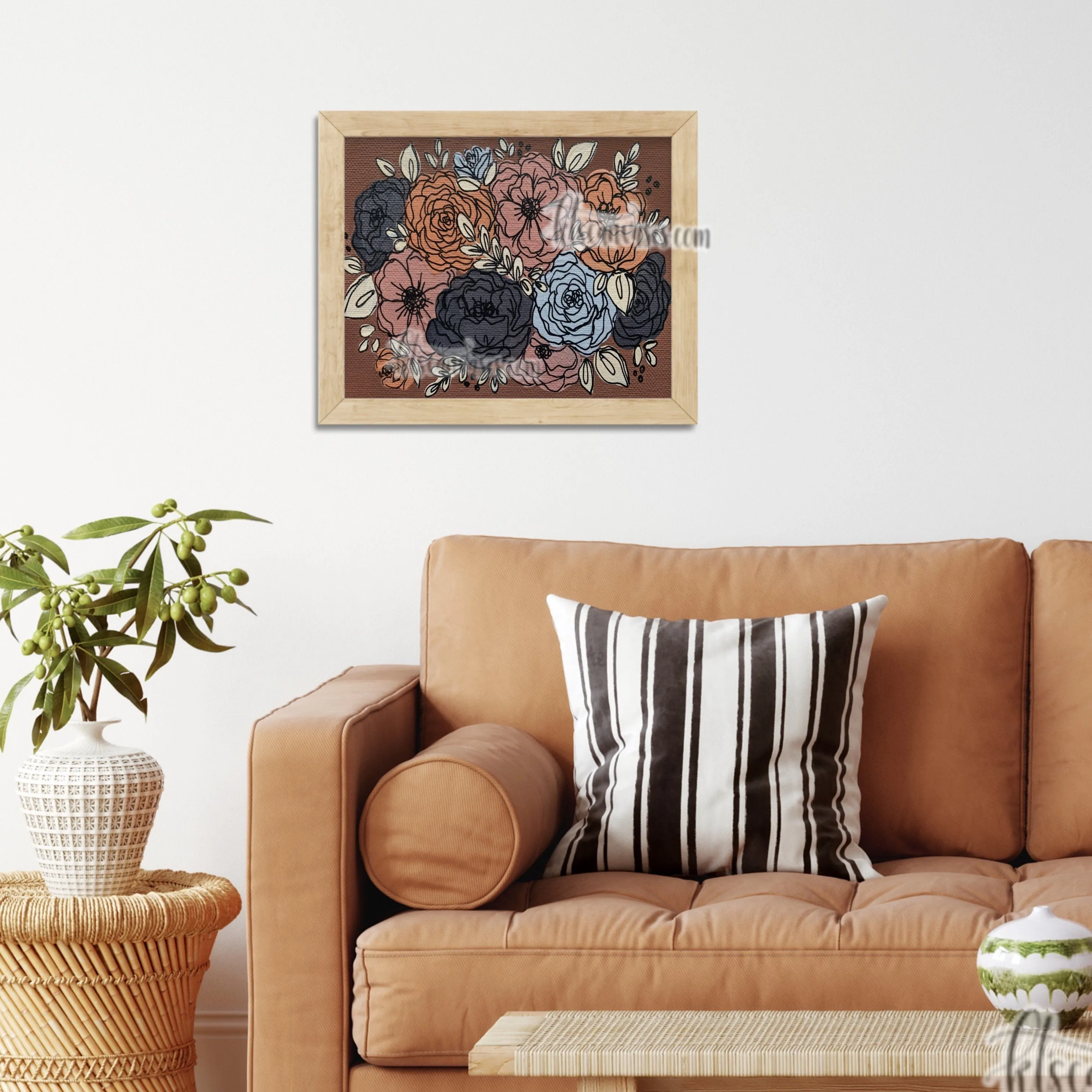 Cozy Florals Art Print