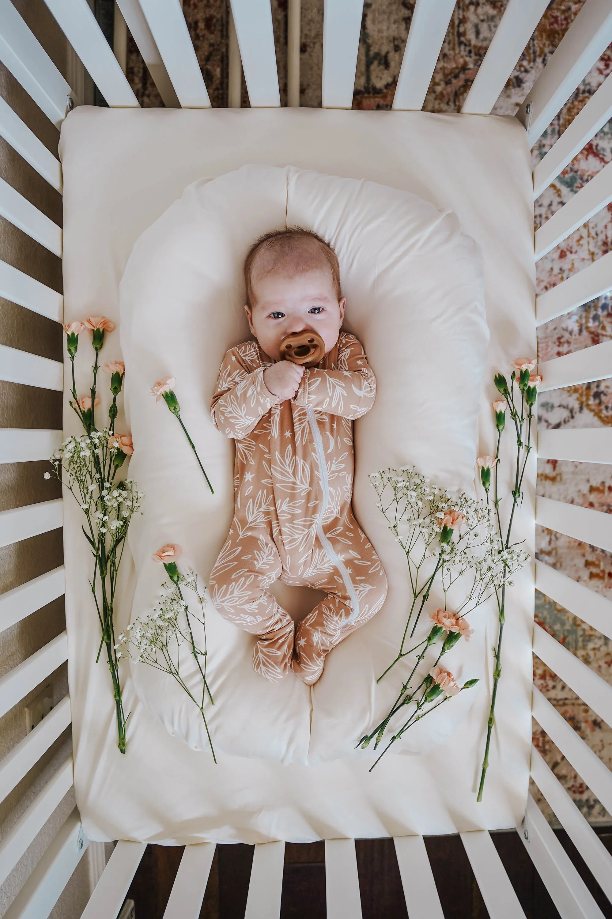 Cozy Zipper Footie Sleeper | Blooming Moon