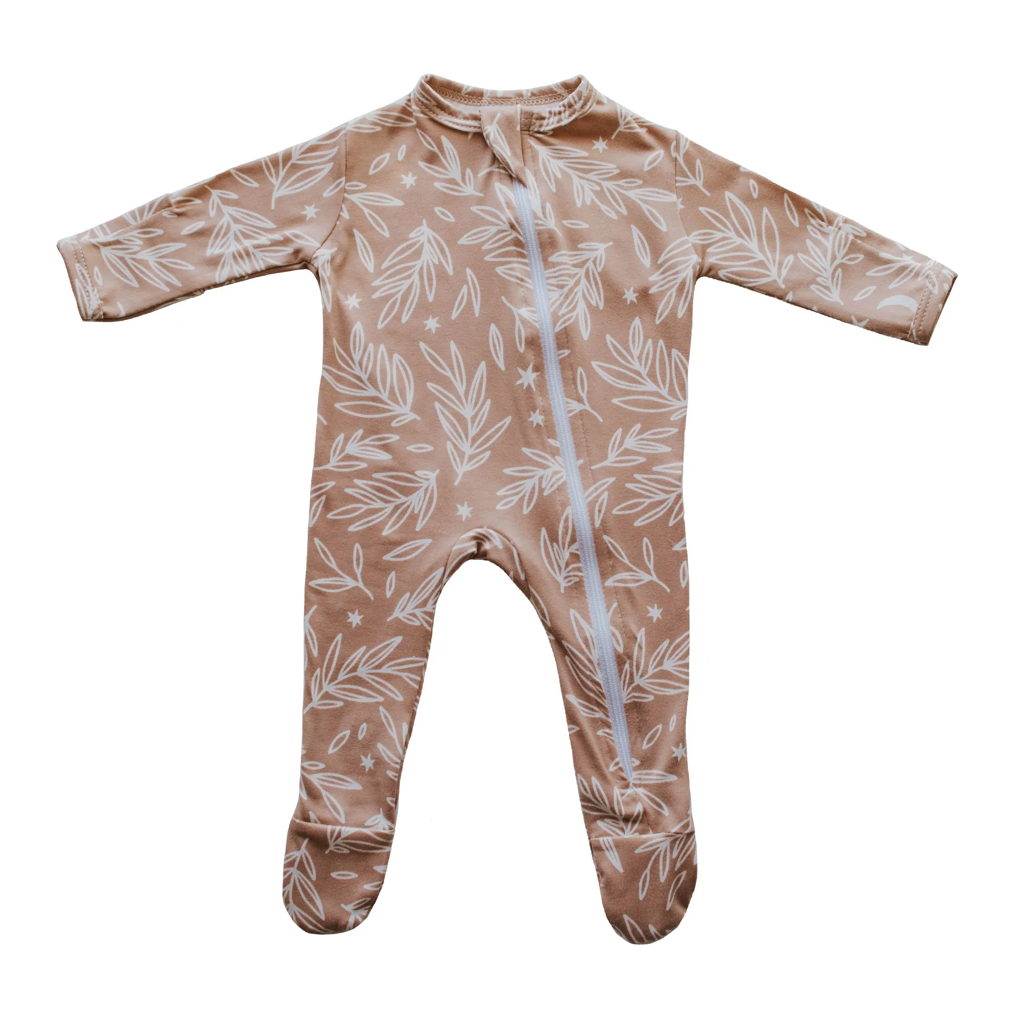 Cozy Zipper Footie Sleeper | Blooming Moon