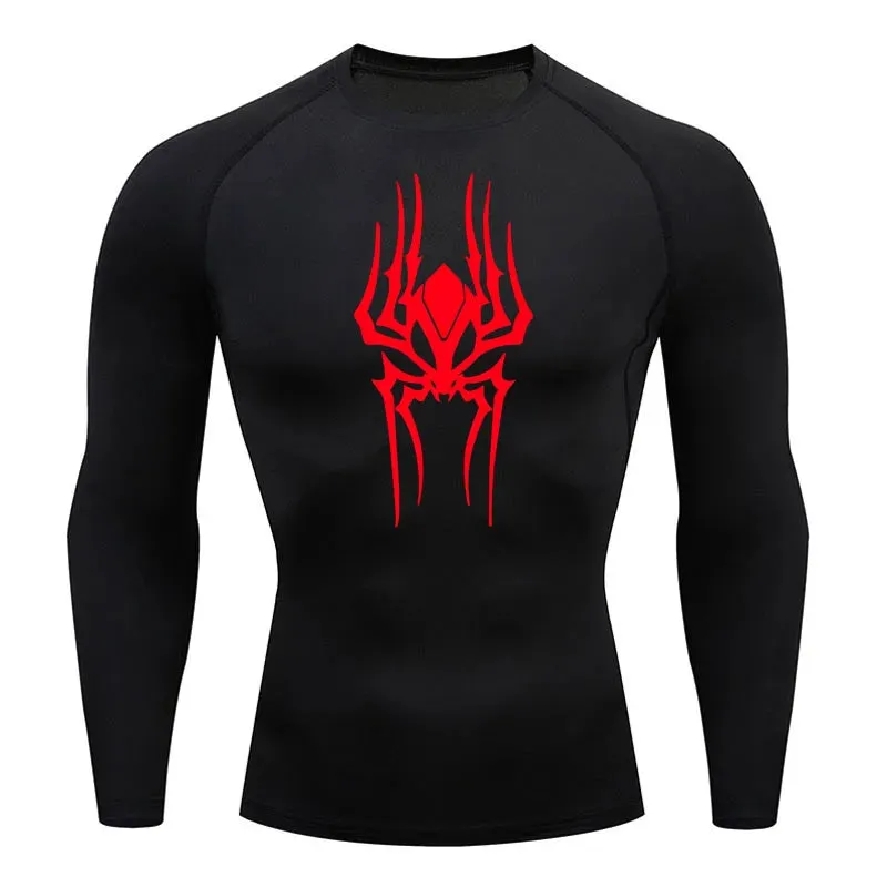 Demonic Spider Long Sleeve Compression Shirt