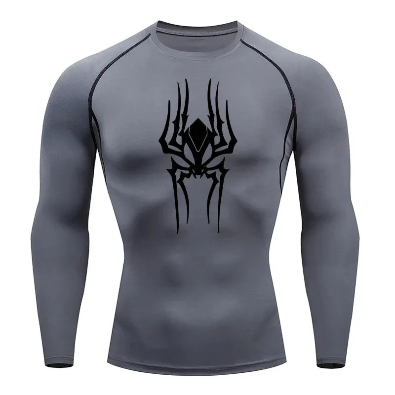 Demonic Spider Long Sleeve Compression Shirt