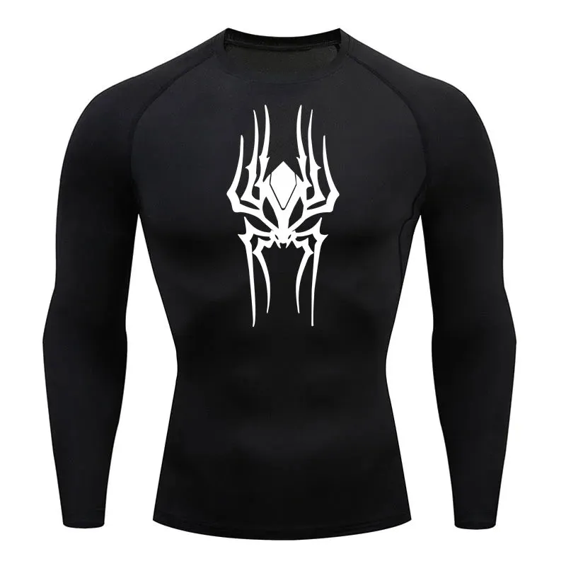 Demonic Spider Long Sleeve Compression Shirt