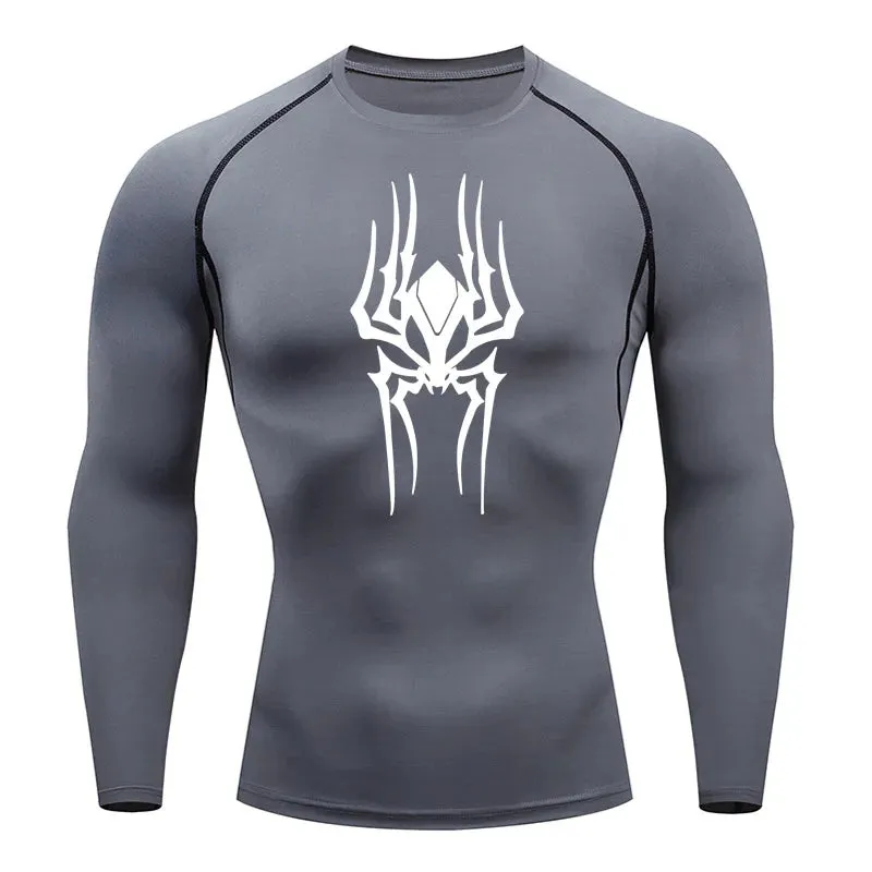 Demonic Spider Long Sleeve Compression Shirt