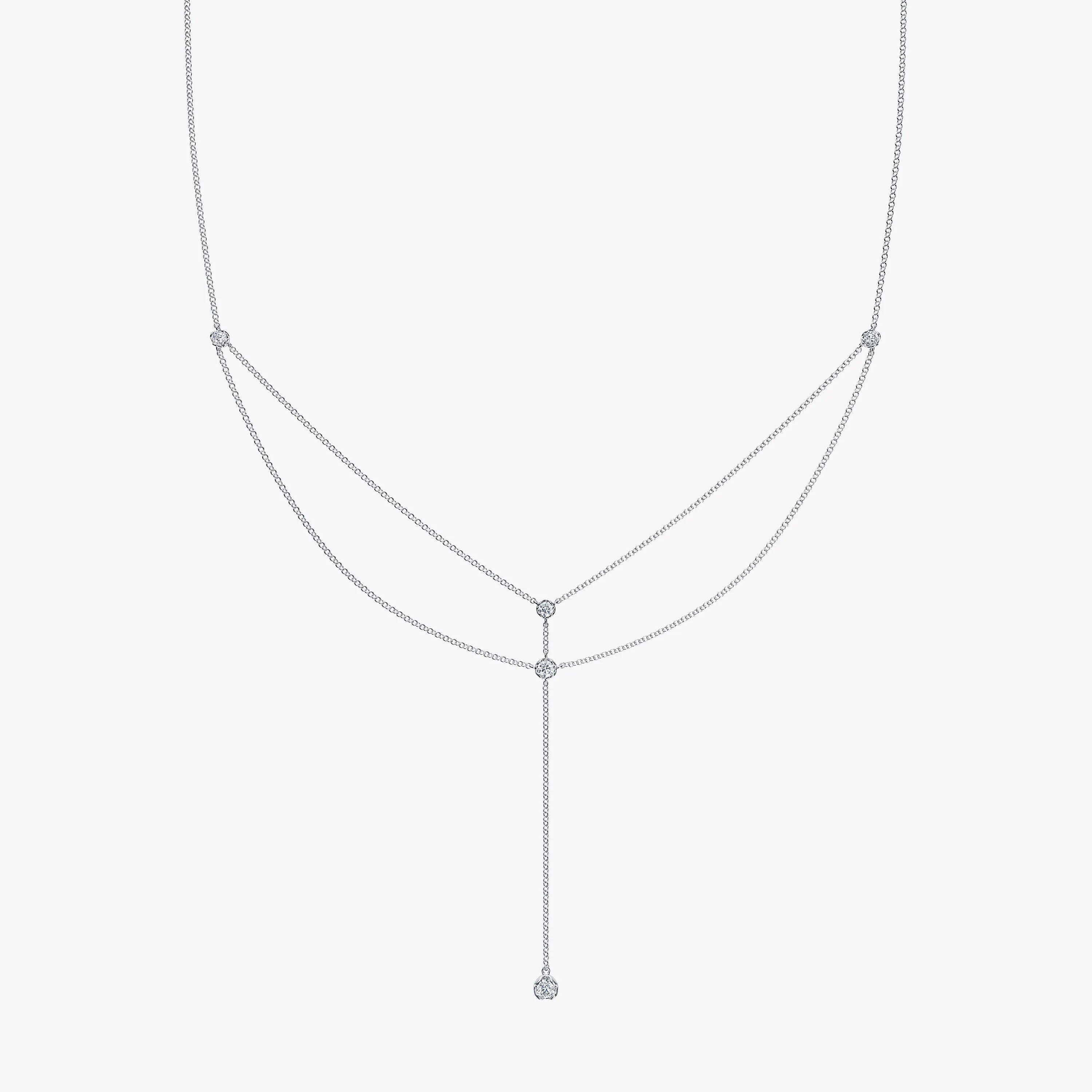 Double-Layered Lariat Necklace