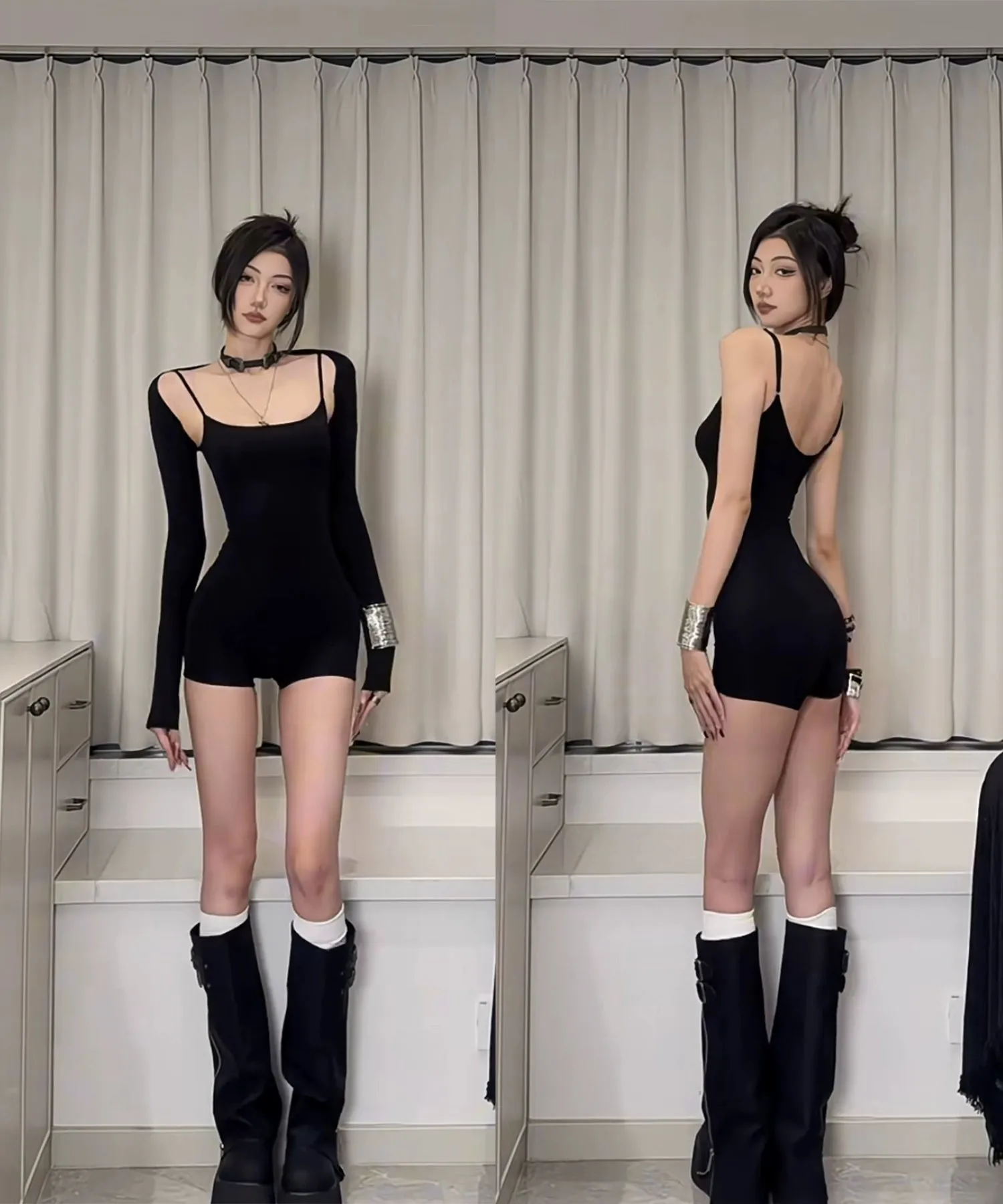 ESKELLI Ivy Suspender Micro-Shaping Jumpsuit