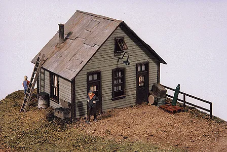 JL Innovative Design HO East Junction Yard Office Wooden Kit