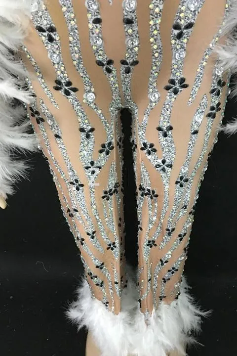 Neveah Feather Bodysuit