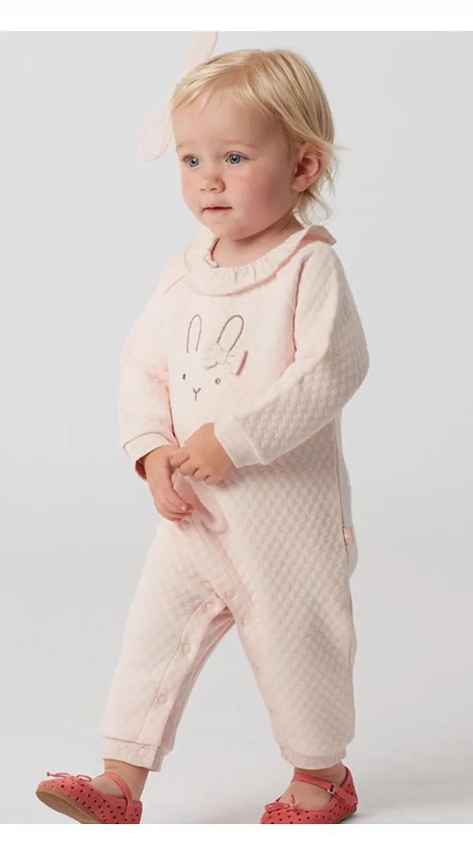Quilted Jumpsuit with Rabbit