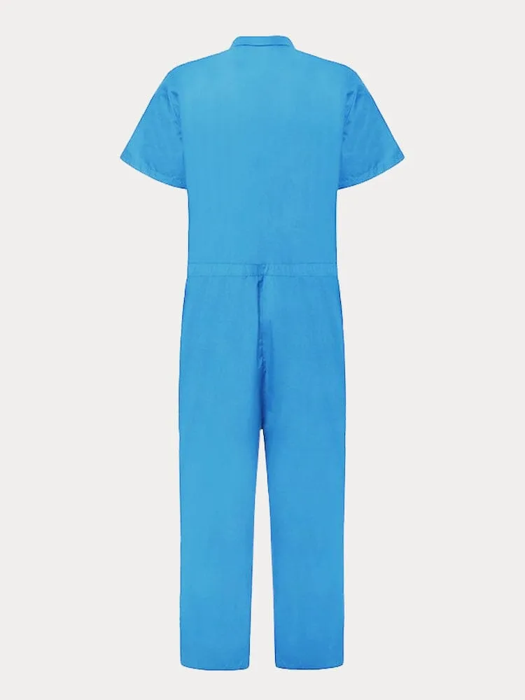 Solid Cargo Jumpsuit